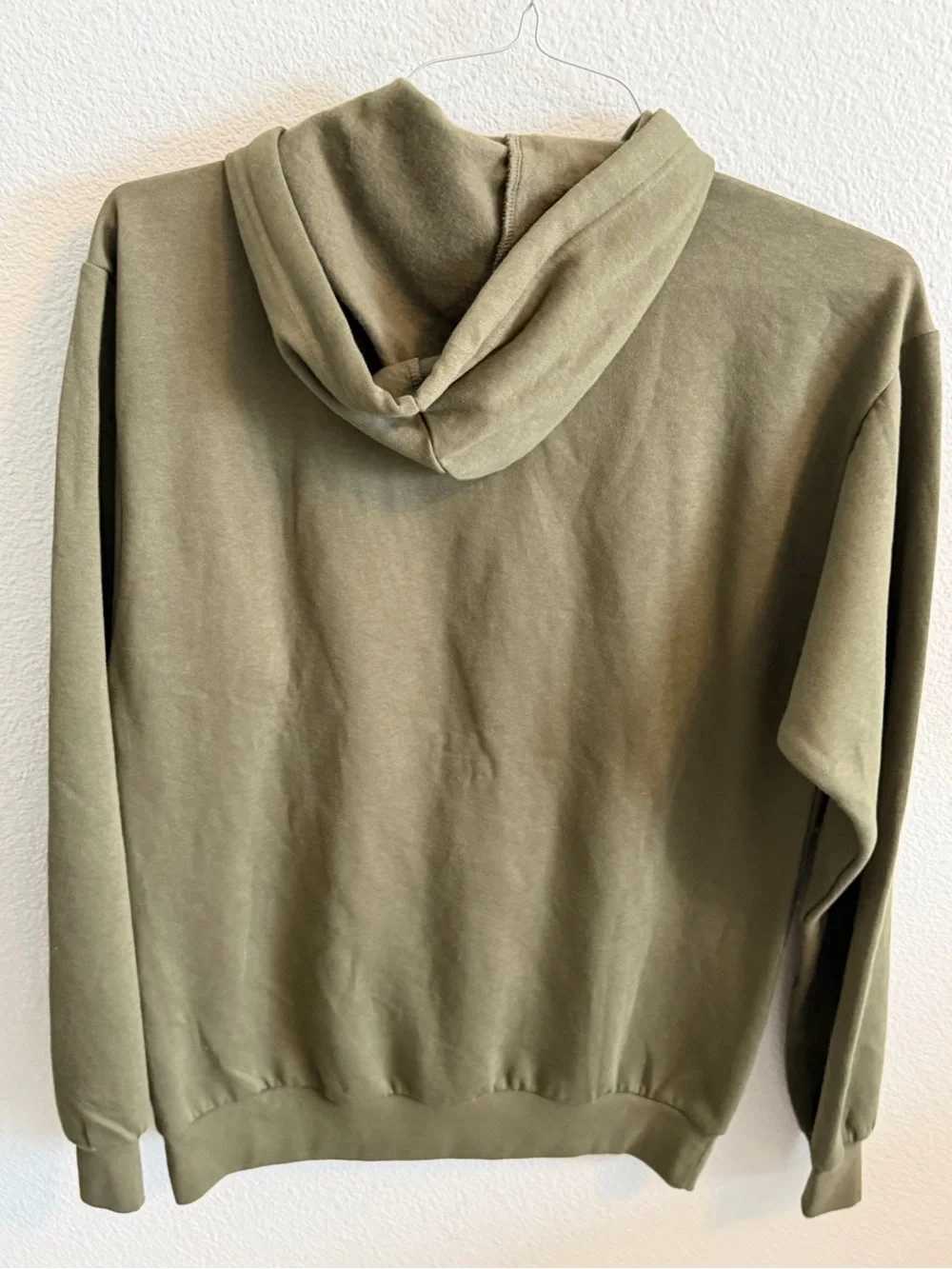 adidas Olive Green Pullover Hoodie with Trefoil Logo